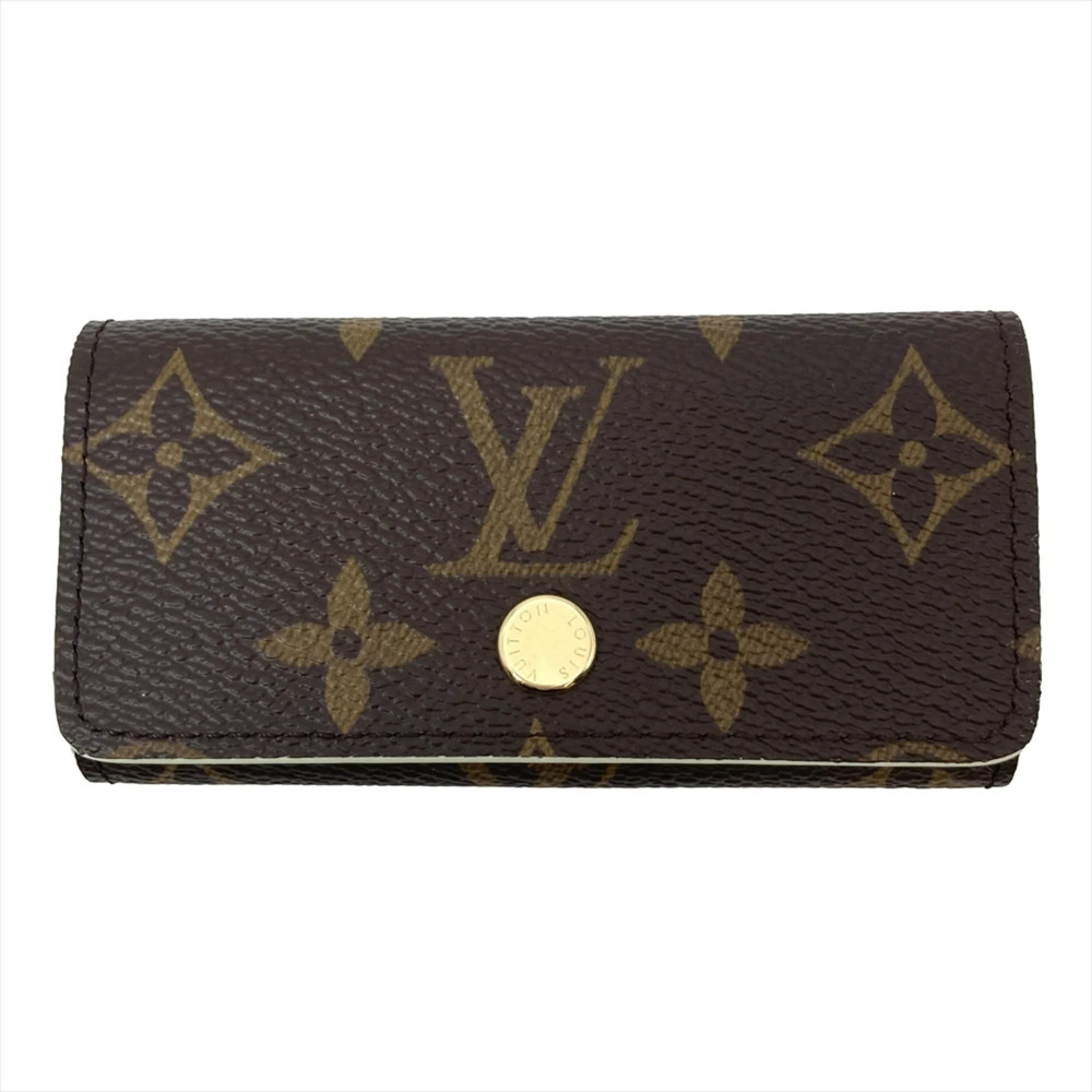 Louis Vuitton Multicles 4 Minty Key Case, Monogram Canvas, M2A364, Brown/Green